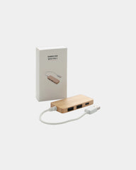 Hub bamboe USB-C met 2 USB-A poorten om te personaliseren - 2