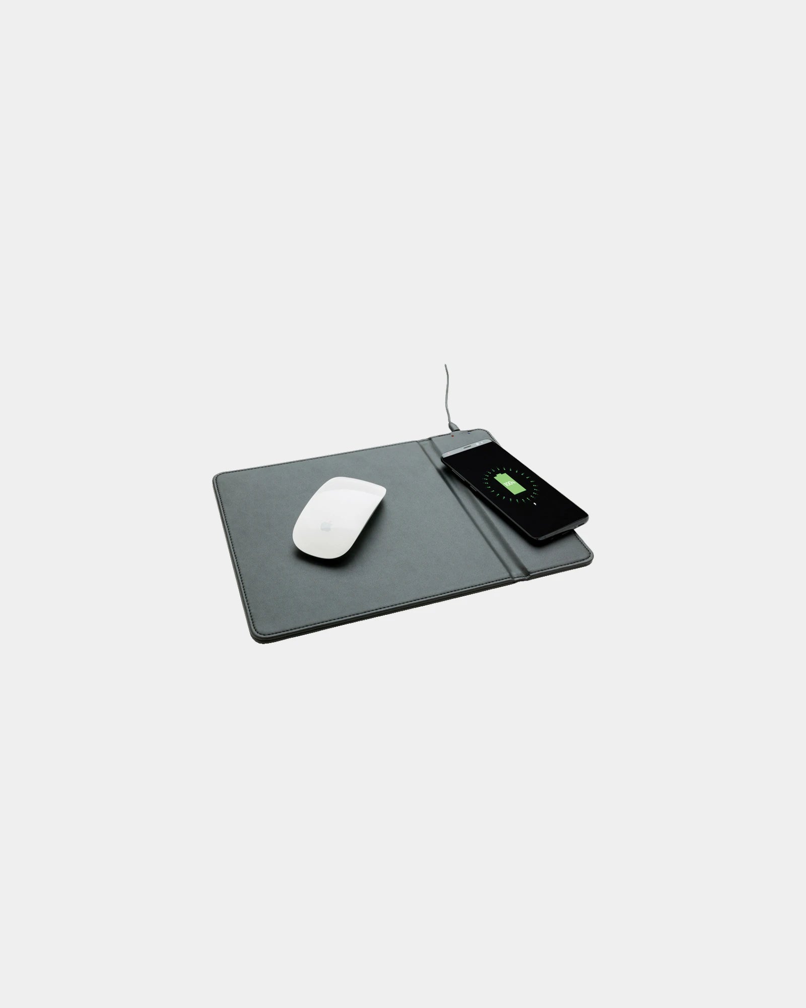 Muismat met draadloze oplader 5W om te personaliseren - Zwart