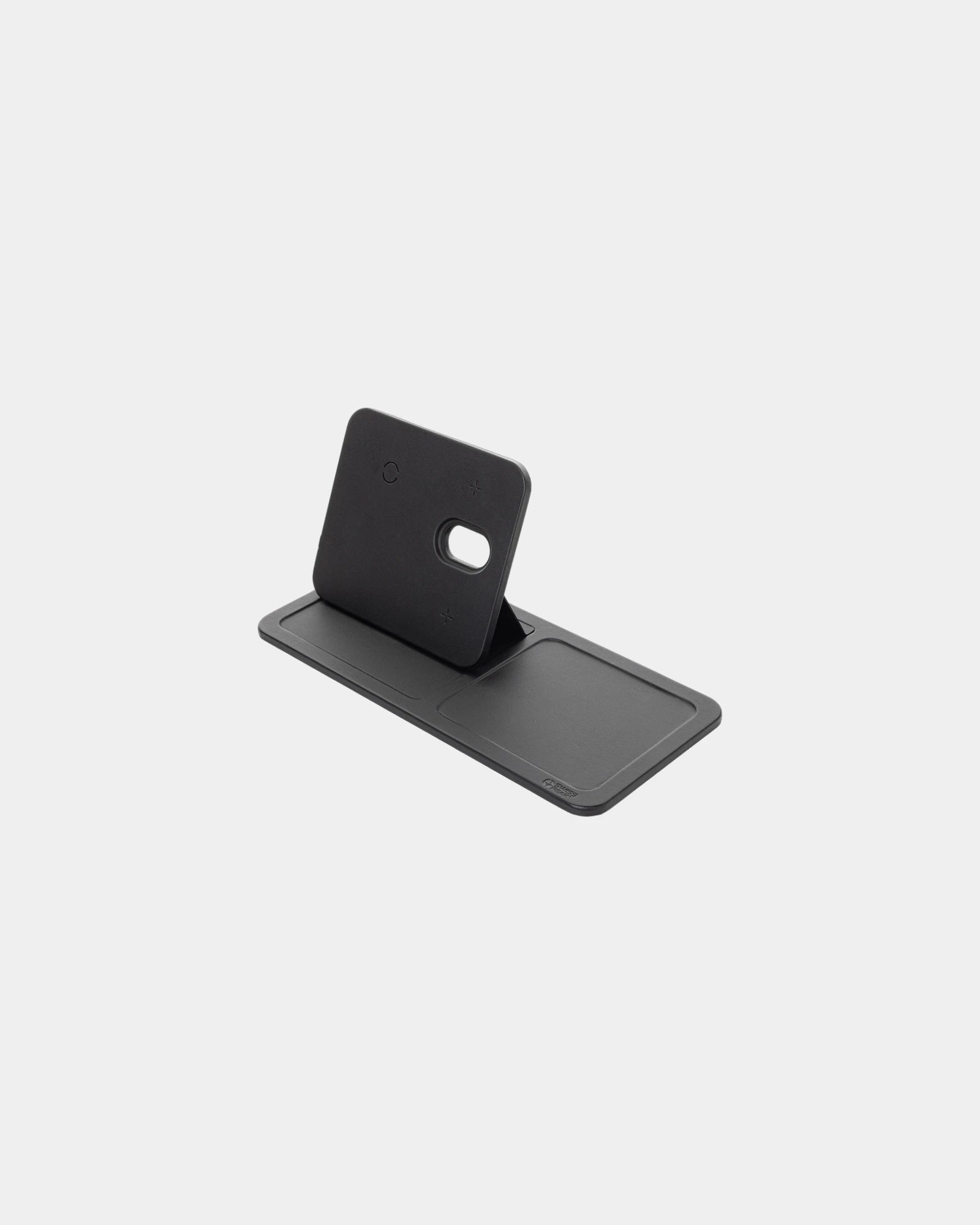 Draadloze oplader 3-in-1 gerecycled RCS om te personaliseren - Zwart