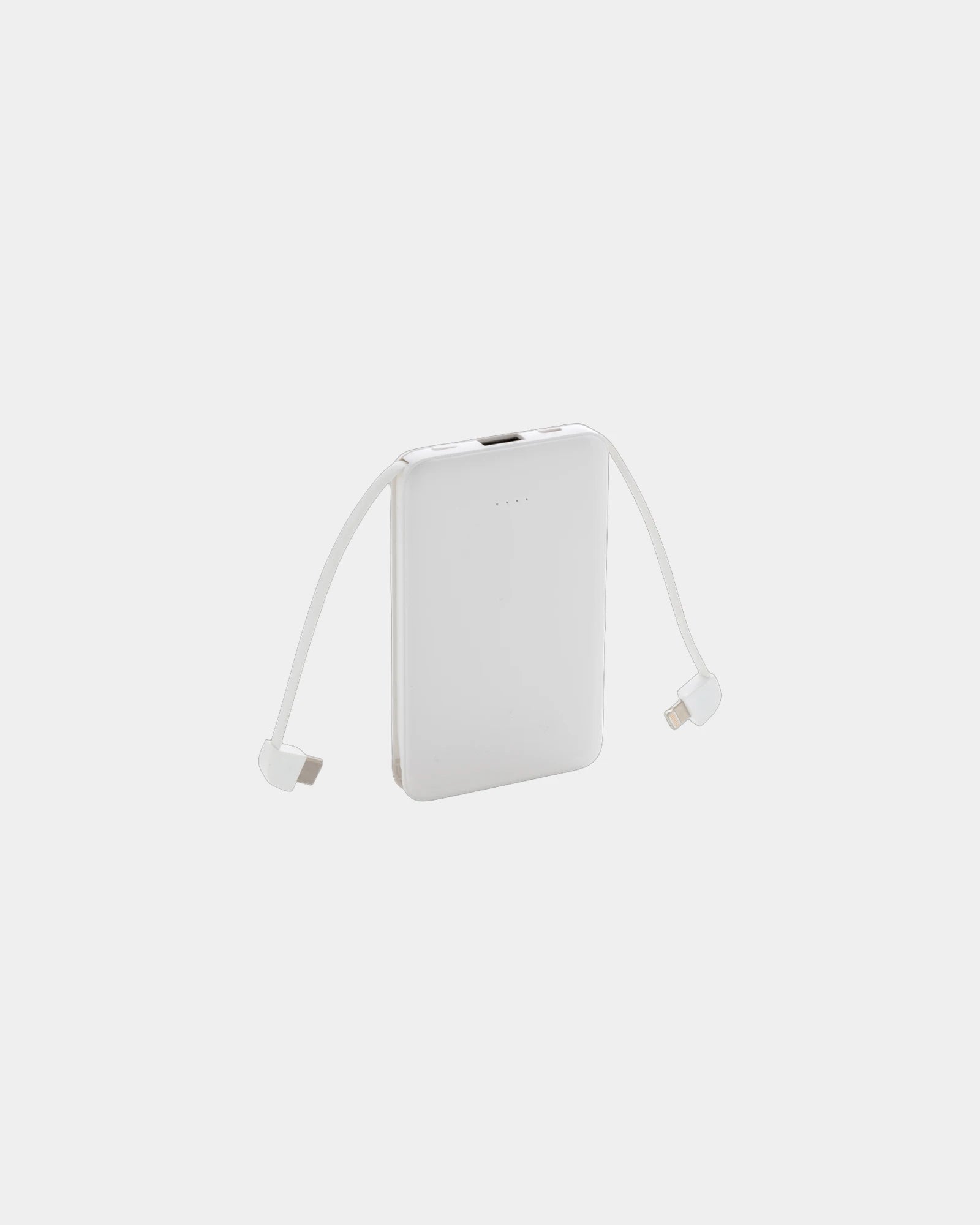 Powerbank 5000 mAh met LED-scherm om te personaliseren - Wit