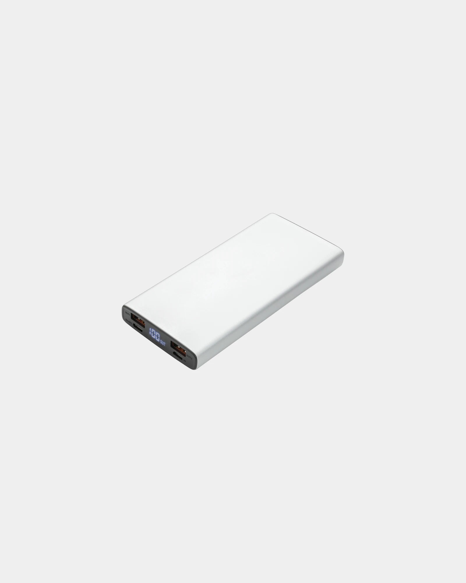 Powerbank aluminium 10.000 mAh om te personaliseren - Zilver