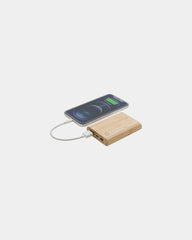 Powerbank bamboe FSC 5000 mAh om te personaliseren - 1