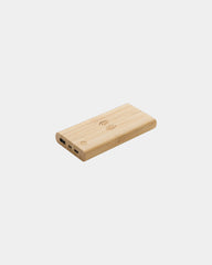 Powerbank bamboe FSC 8000 mAh draadloos om te personaliseren - Bruin