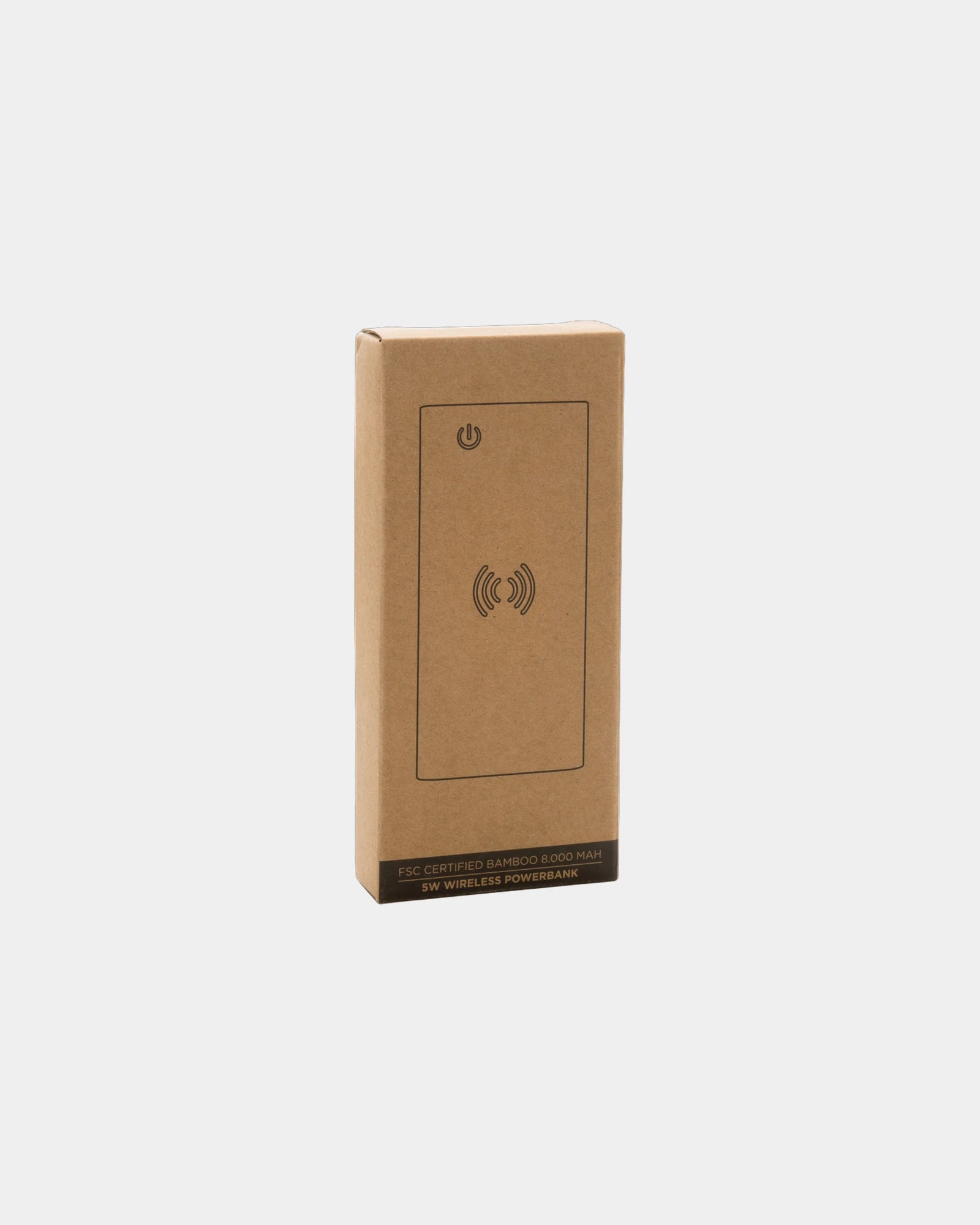 Powerbank bamboe FSC 8000 mAh draadloos om te personaliseren - 6