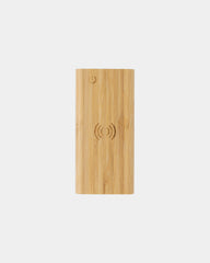 Powerbank bamboe FSC 8000 mAh draadloos om te personaliseren - 3