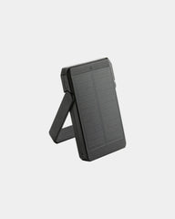 Powerbank solaire gerecycled RCS om te personaliseren - Zwart