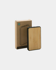 Powerbank 5000mAh gerecycled RCS bamboe om te personaliseren - 5