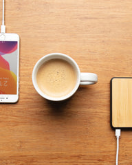 Powerbank 5000mAh gerecycled RCS bamboe om te personaliseren - 7