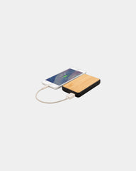 Powerbank 5000mAh gerecycled RCS bamboe om te personaliseren - 1