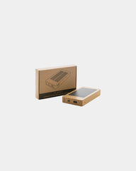 Powerbank zonne-energie bamboe FSC om te personaliseren - 4