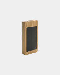 Powerbank zonne-energie bamboe FSC om te personaliseren - 2