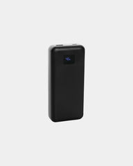 Powerbank 20.000mAh gerecycled ABS RCS om te personaliseren - Zwart