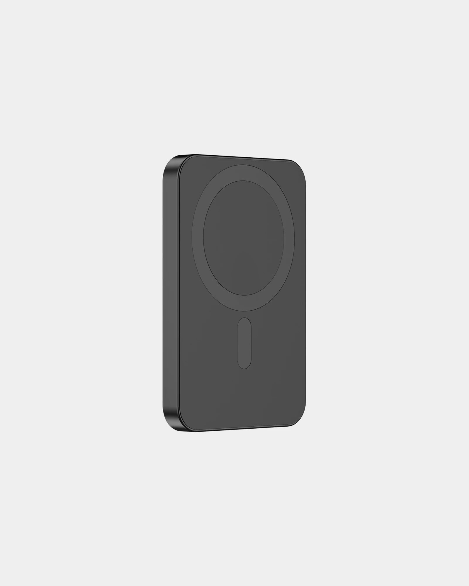 Powerbank magnetisch gerecycled Malibu om te personaliseren - Zwart