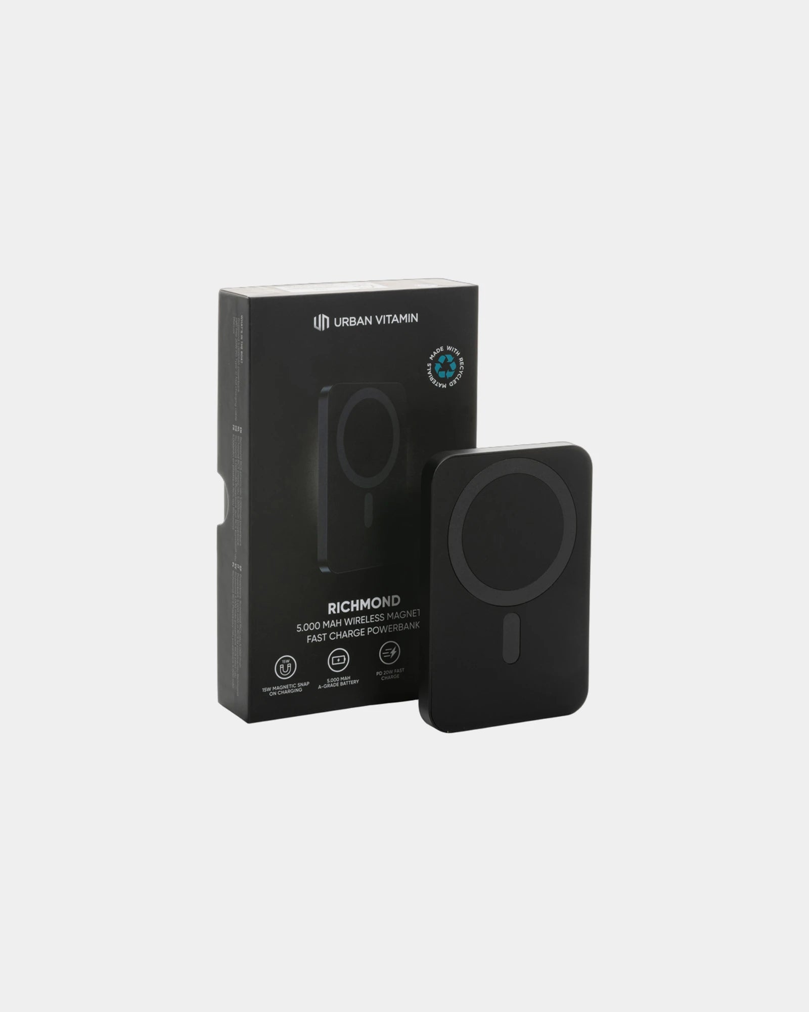 Powerbank magnetisch gerecycled Malibu om te personaliseren - 5