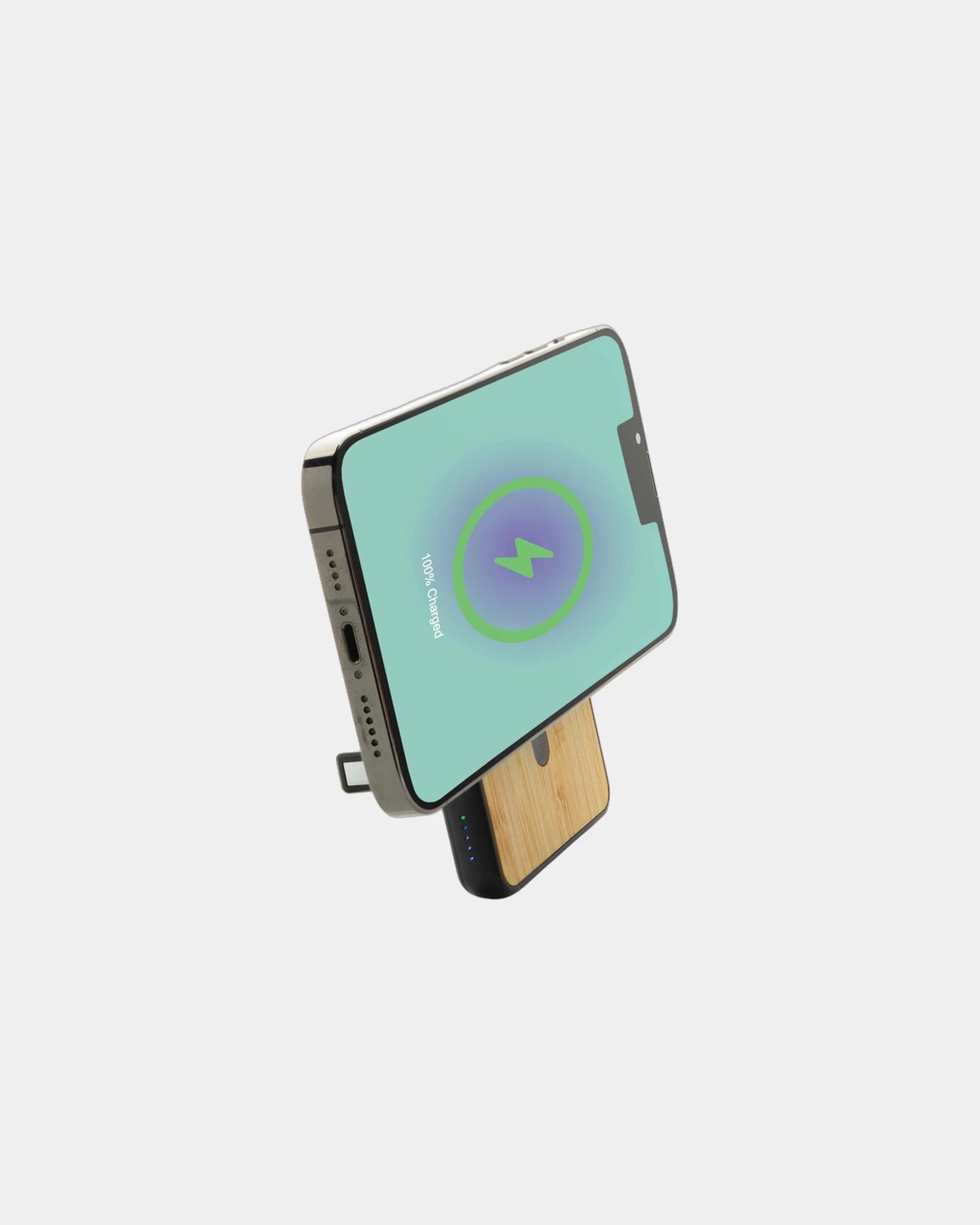 Powerbank magnetisch bamboe en RCS ABS om te personaliseren - 3