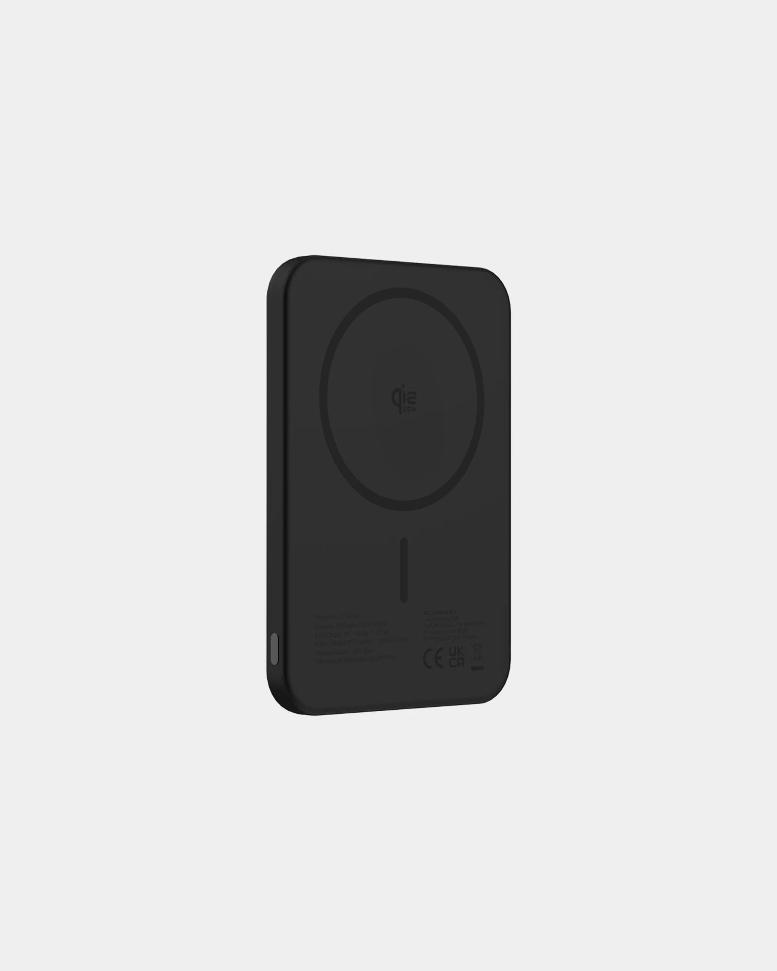 Powerbank magnetisch Pomona om te personaliseren - Zwart