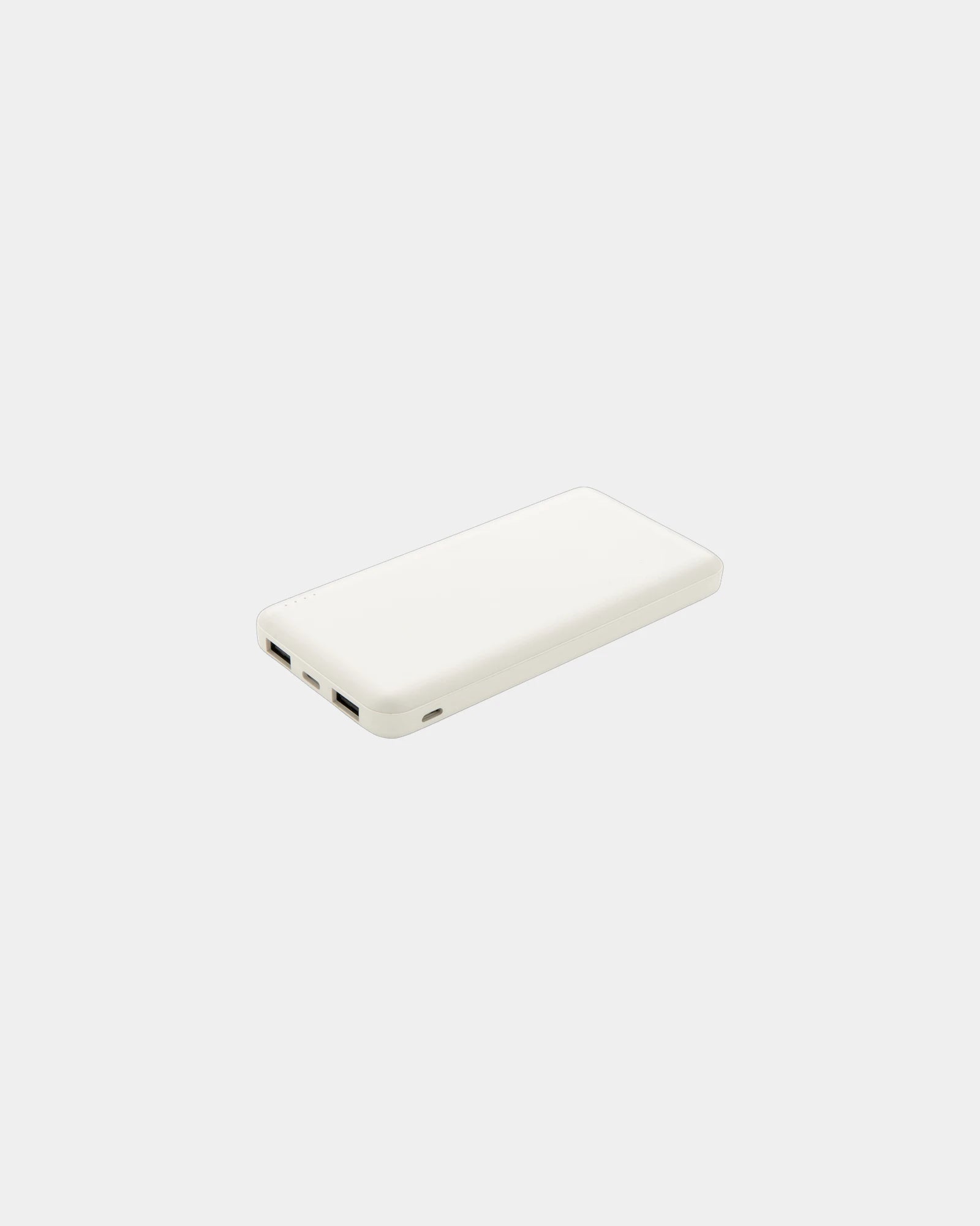 Powerbank compact 10.000 mAh dubbele om te personaliseren - Wit