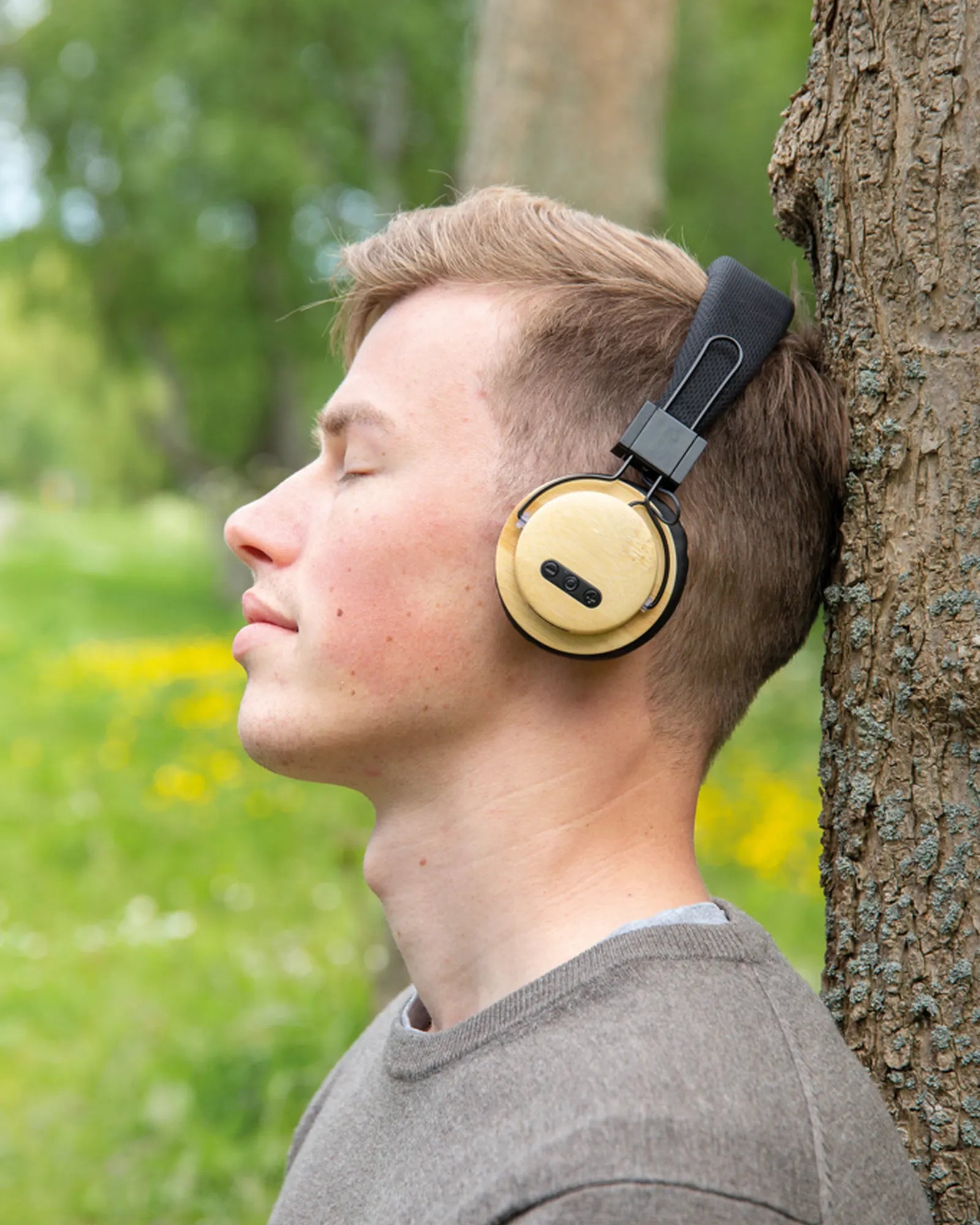 Koptelefoon draadloos bamboe BT 5.0 om te personaliseren - 8