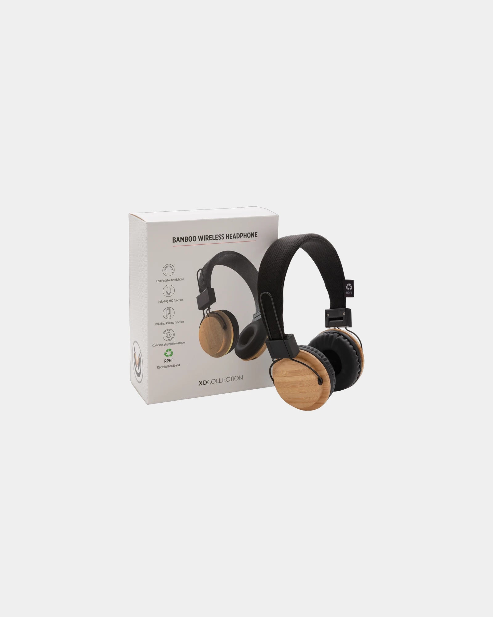 Koptelefoon draadloos bamboe BT 5.0 om te personaliseren - 7