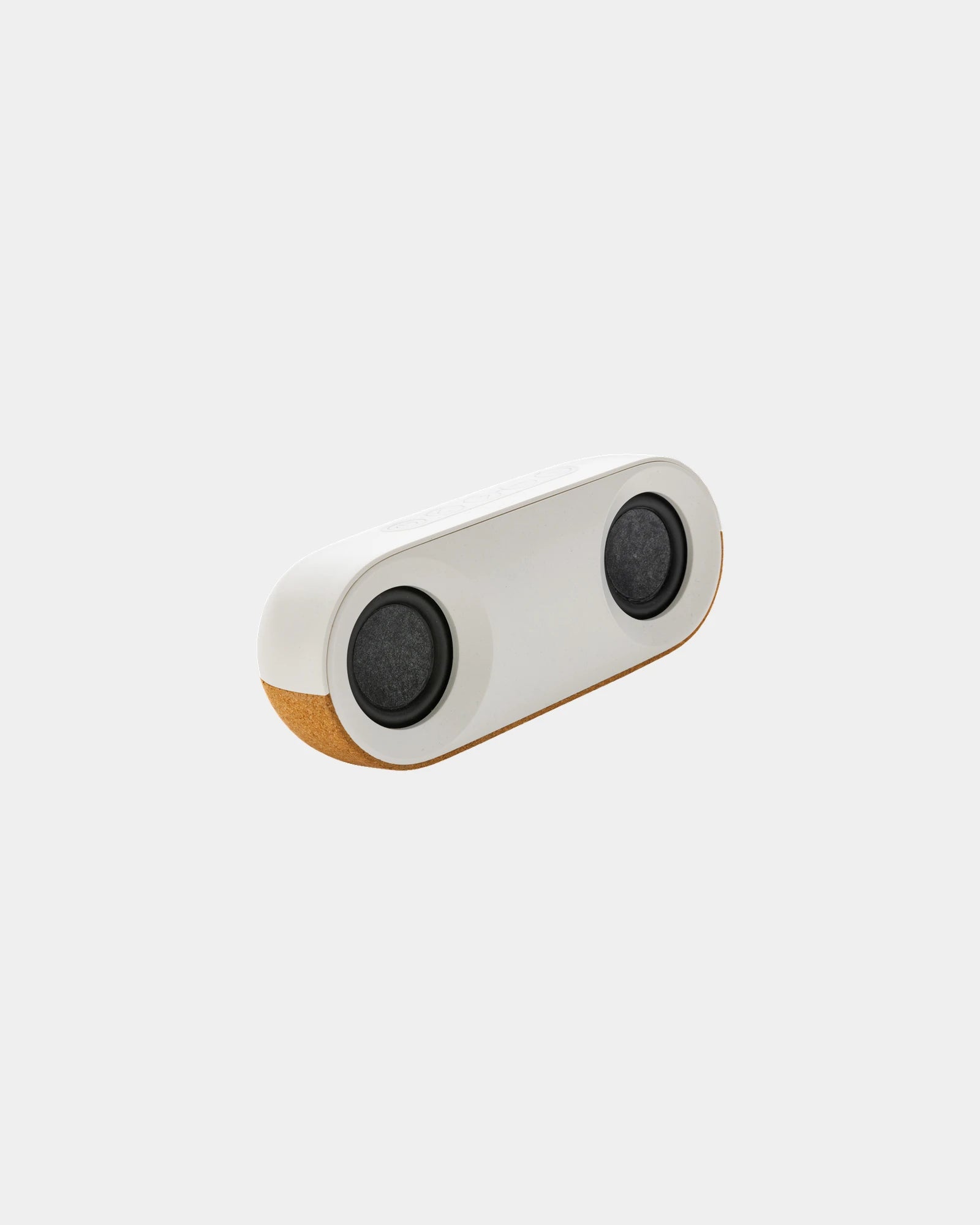 Speaker gerecycled plastic RCS en kurk om te personaliseren - Bruin