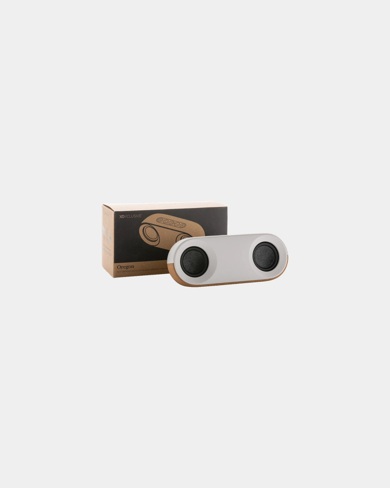 Speaker gerecycled plastic RCS en kurk om te personaliseren
