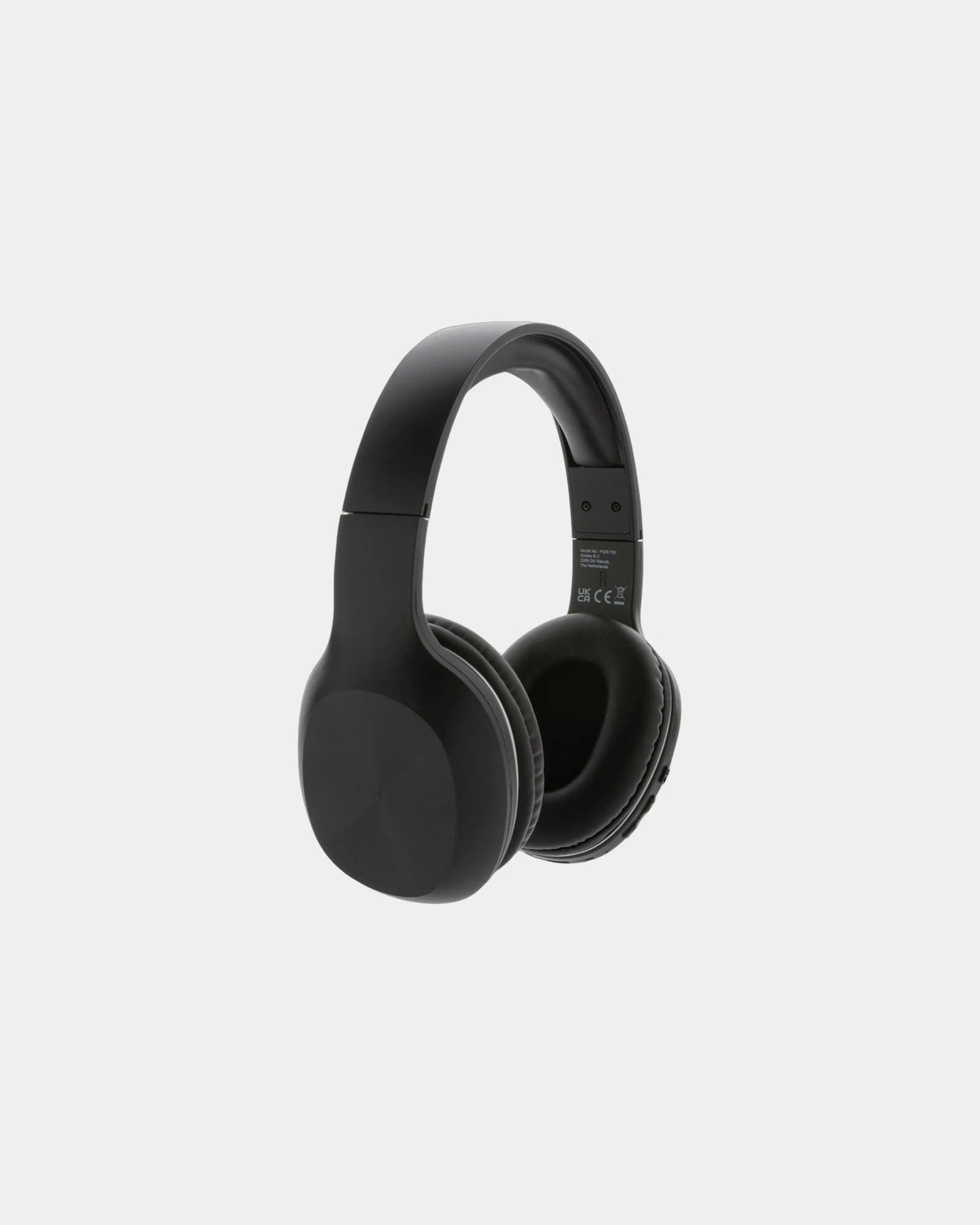 Koptelefoon gerecycled RCS BT 5.1 om te personaliseren - Zwart