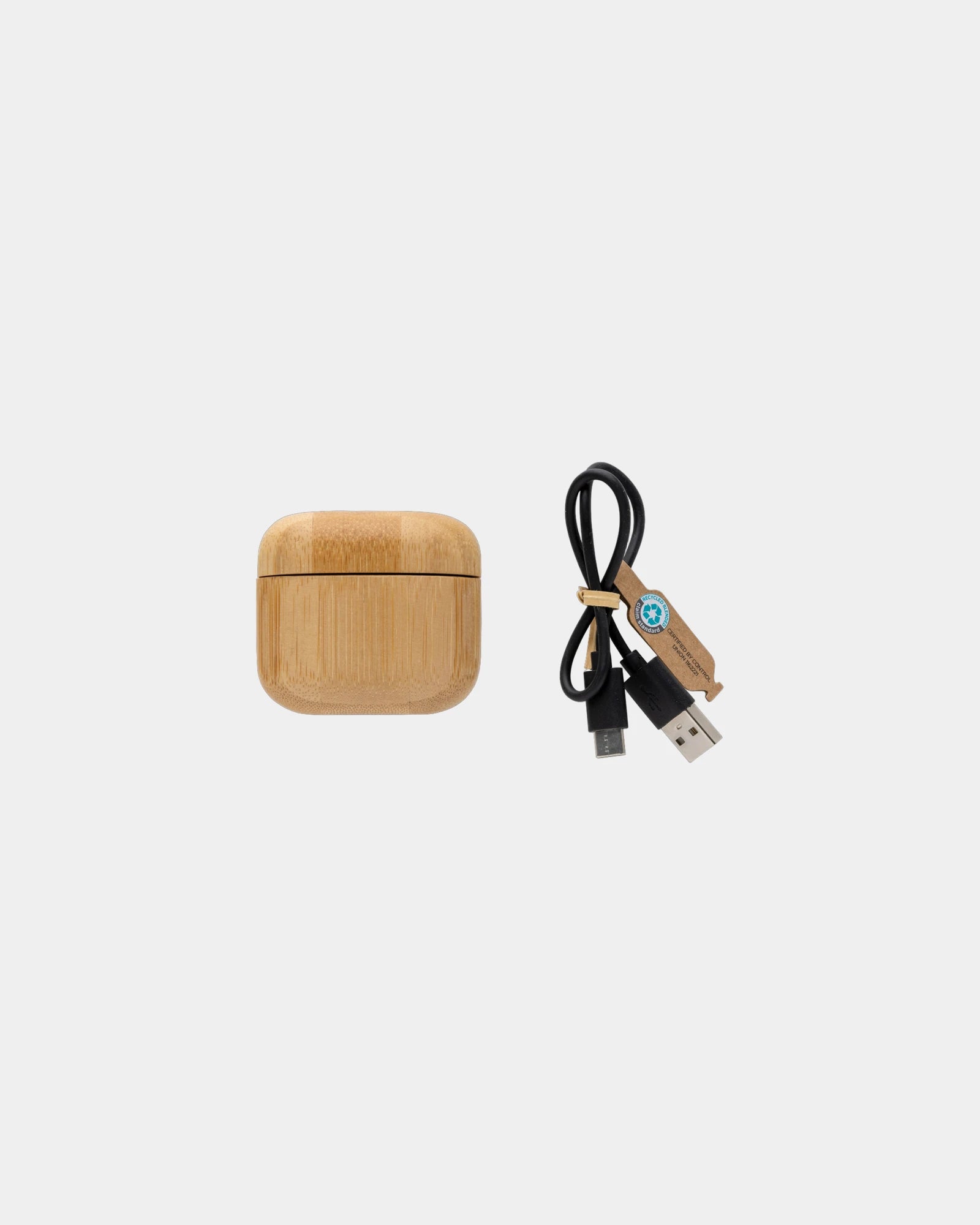 Oordopjes gerecycled RCS bamboe om te personaliseren - 1