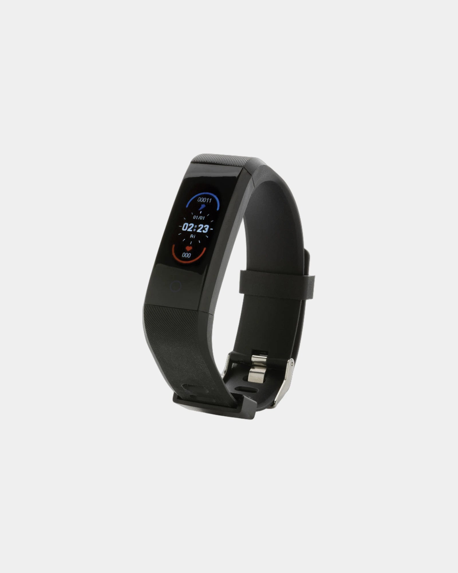 Smartwatch Sense Fit gerecycled TPU RCS om te personaliseren - Zwart