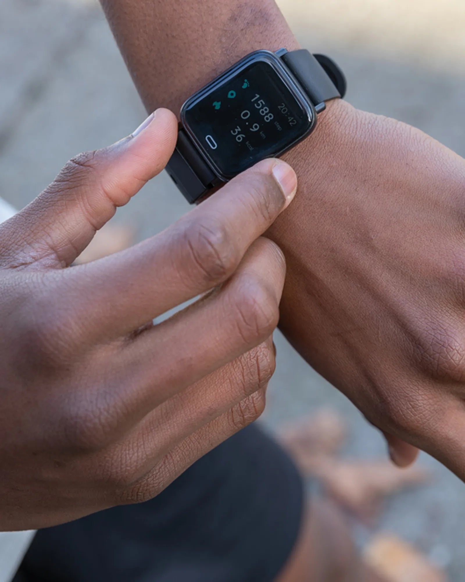 Smartwatch Sense Fit gerecycled TPU RCS om te personaliseren - 8