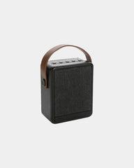Speaker 12W solar gerecycled plastic om te personaliseren - Zwart