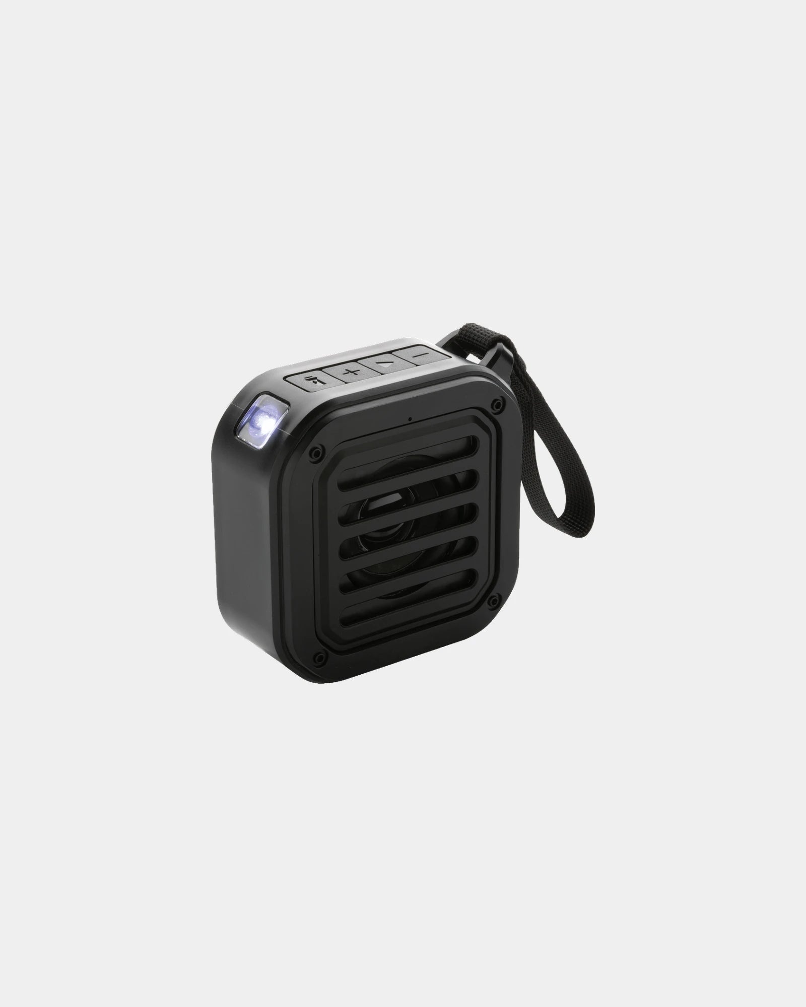 Speaker gerecycled plastic RCS solar om te personaliseren - Zwart