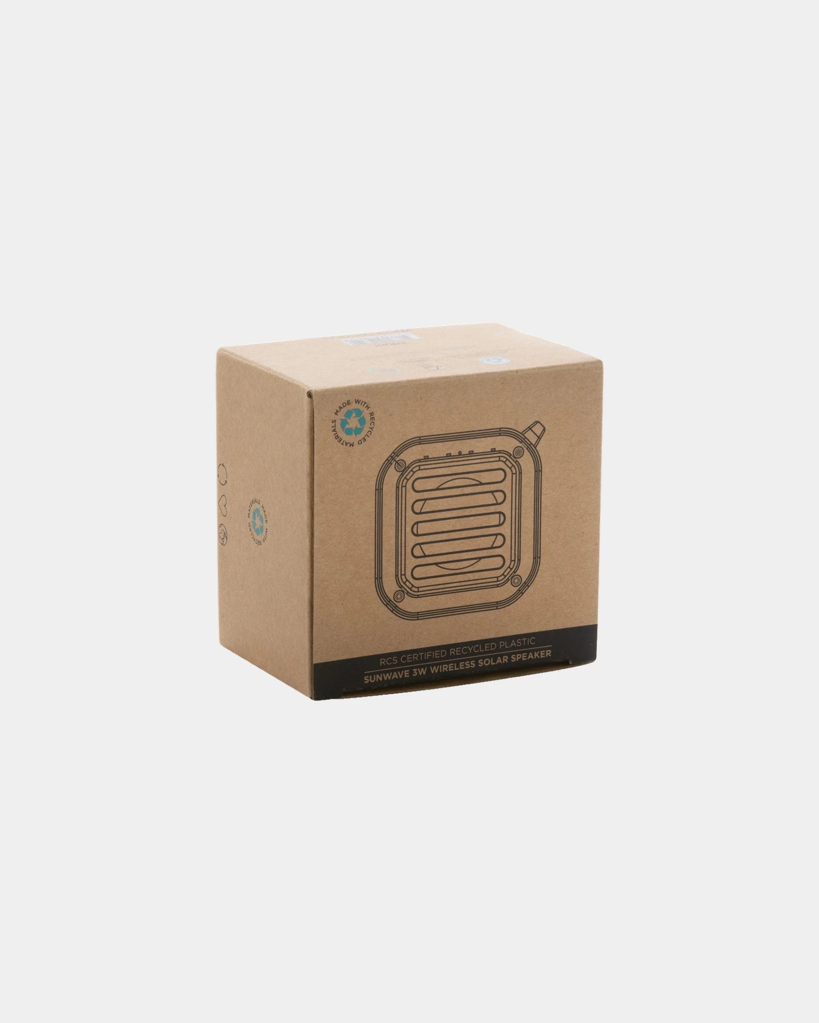Speaker gerecycled plastic RCS solar om te personaliseren