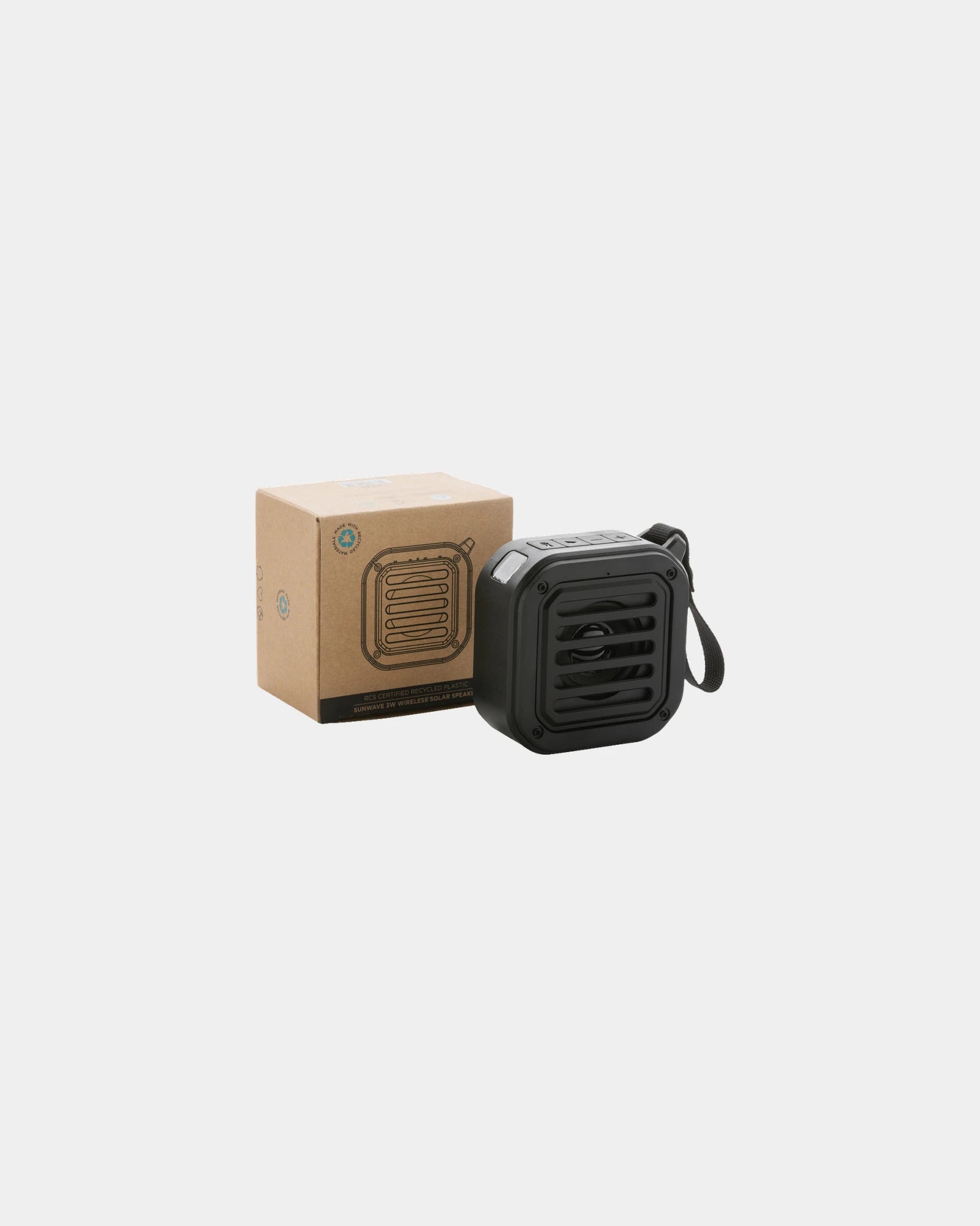 Speaker gerecycled plastic RCS solar om te personaliseren
