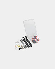 Fietsreparatieset compact 11 x 9 cm om te personaliseren - Transparant