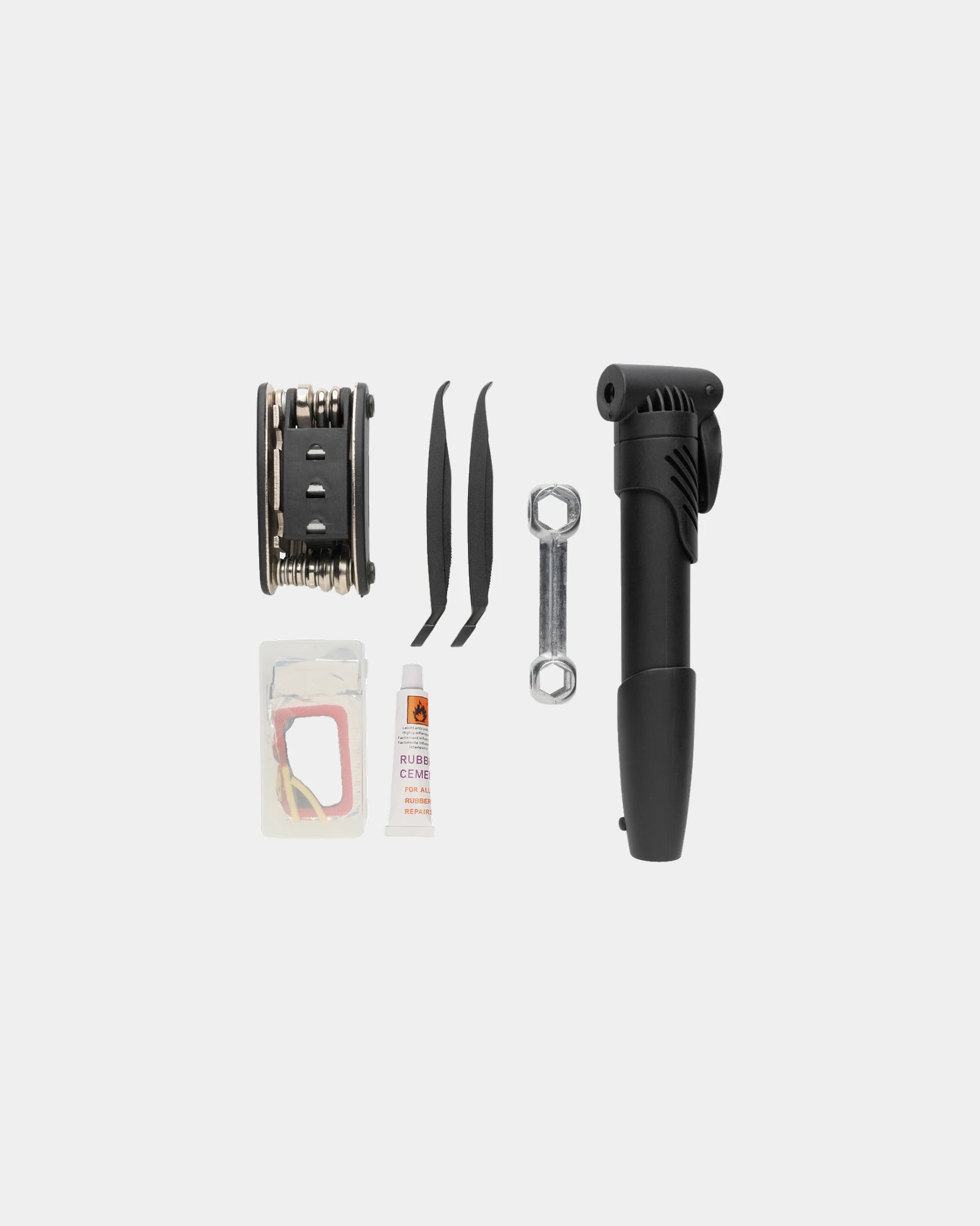 Fietsreparatieset 17-delig in pouch om te personaliseren