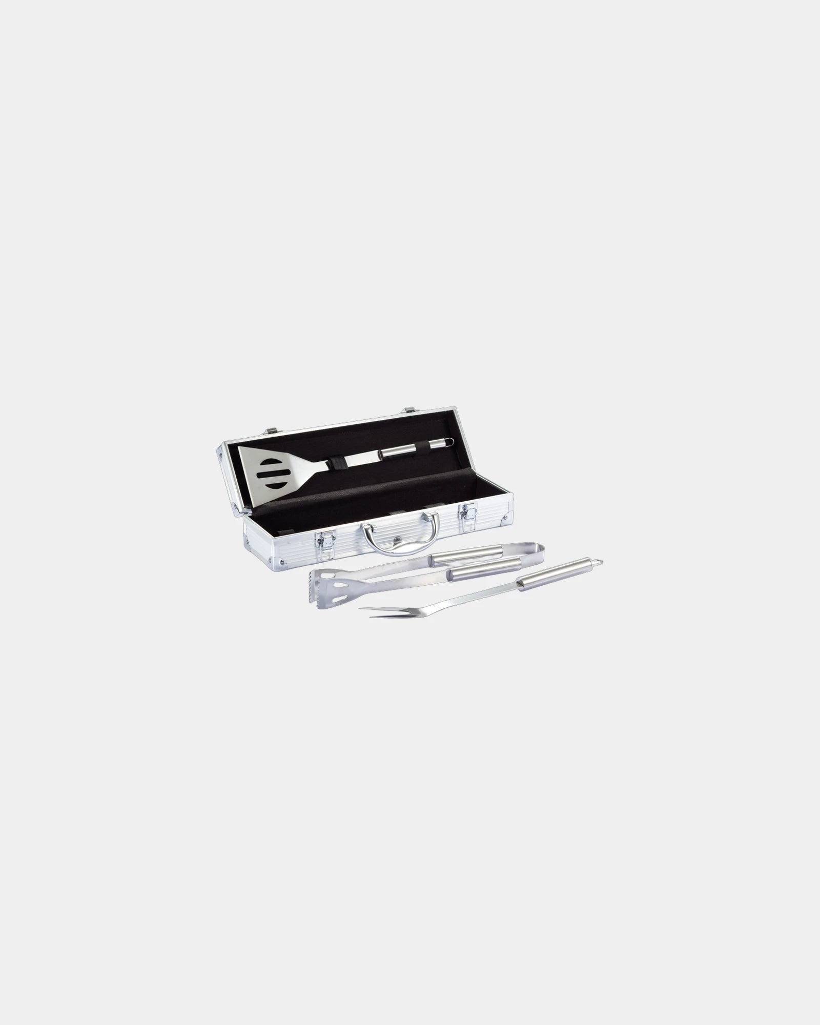 Bbq-set roestvrij staal aluminium om te personaliseren - Zilver