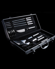 BBQ-set 12-delig rvs aluminium koffer om te personaliseren - 3