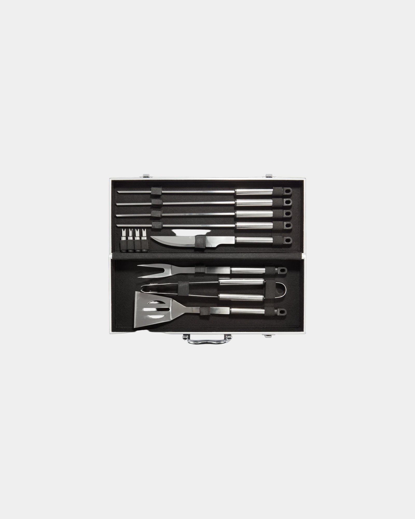 BBQ-set 12-delig rvs aluminium koffer om te personaliseren - 1