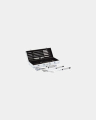BBQ-set 12-delig rvs aluminium koffer om te personaliseren - Zilver