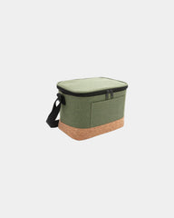 Thermische koeltas polyester met kurk om te personaliseren - Groen