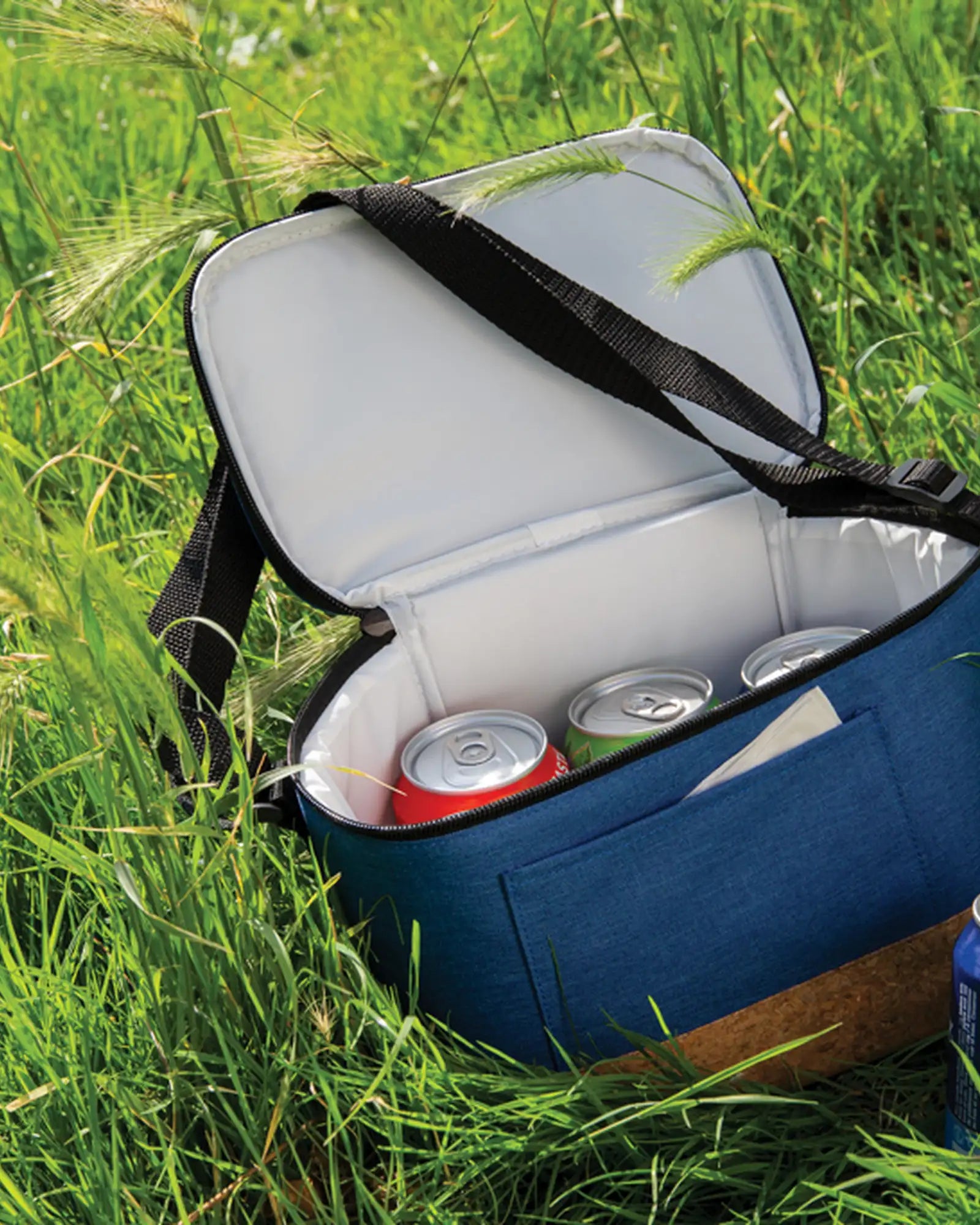 Thermische koeltas polyester met kurk om te personaliseren - 5