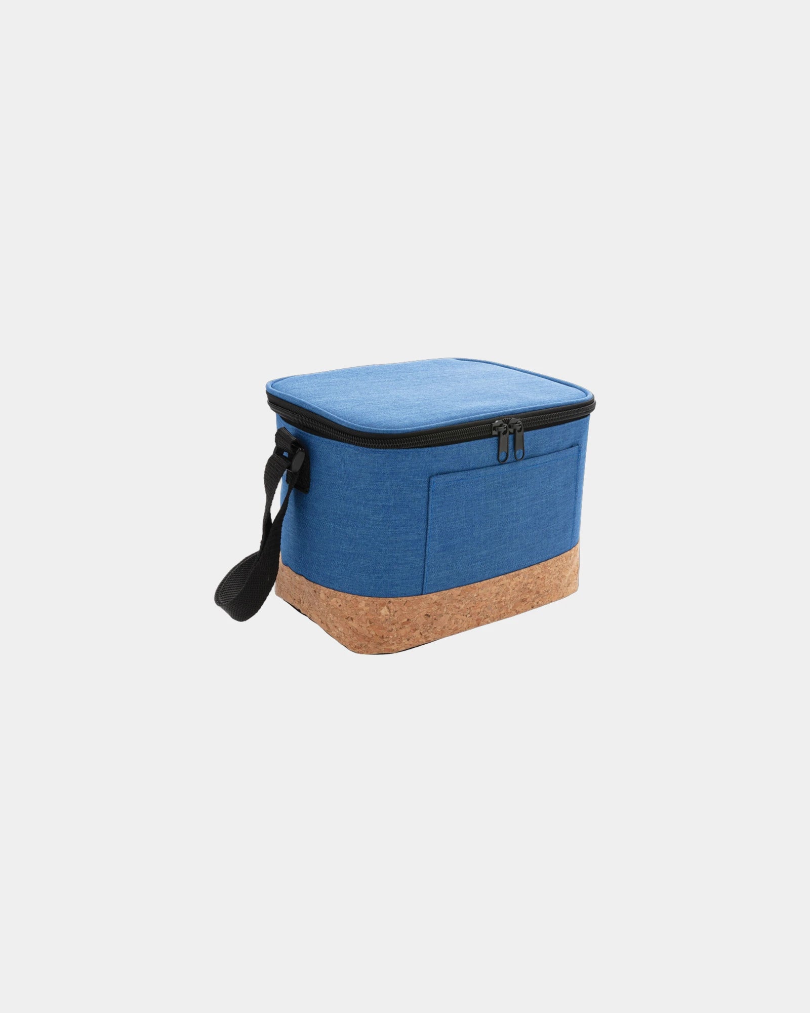 Thermische koeltas polyester met kurk om te personaliseren - Blauw