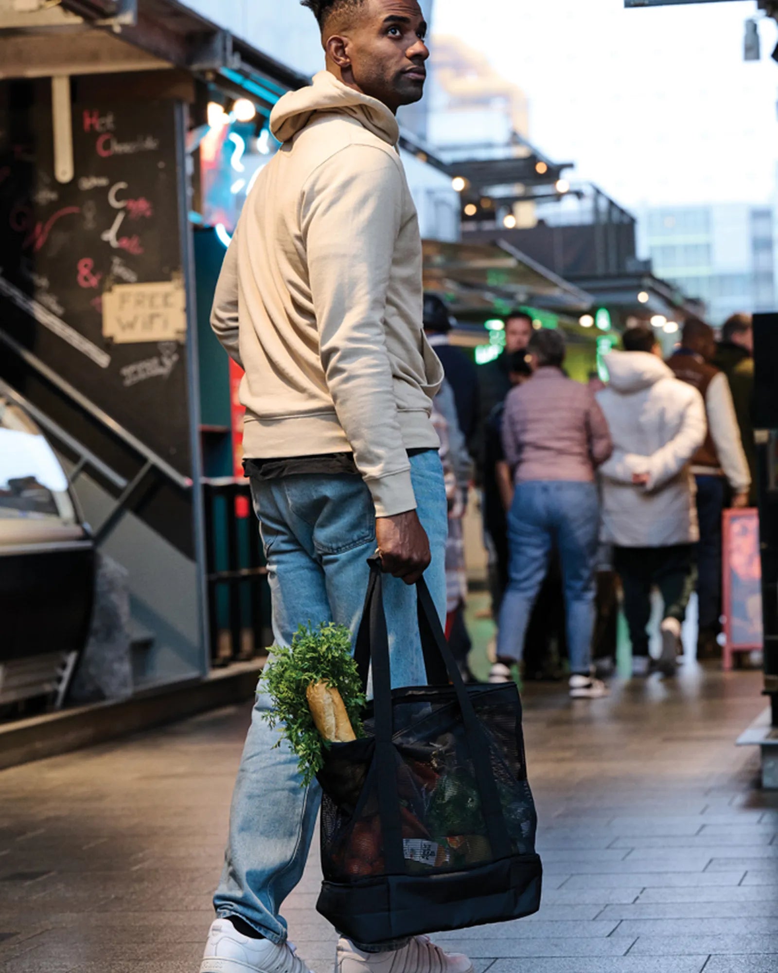 Shopper thermisch gerecycled RPET 20L om te personaliseren - 5