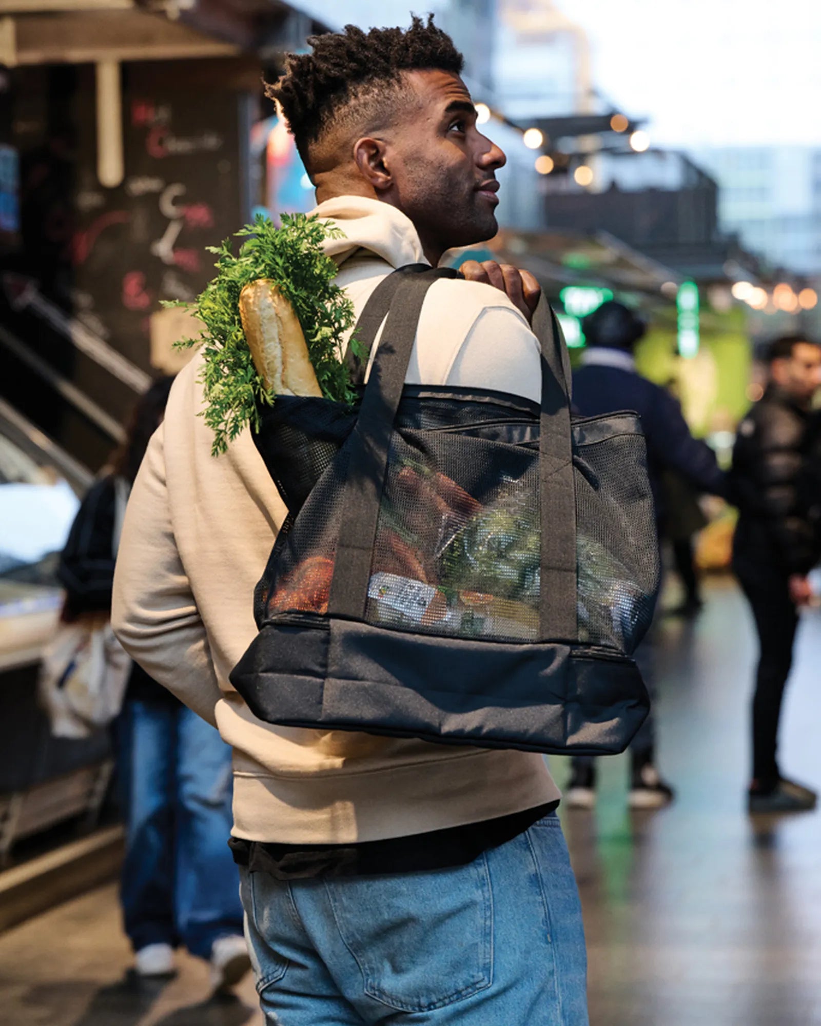 Shopper thermisch gerecycled RPET 20L om te personaliseren - 4