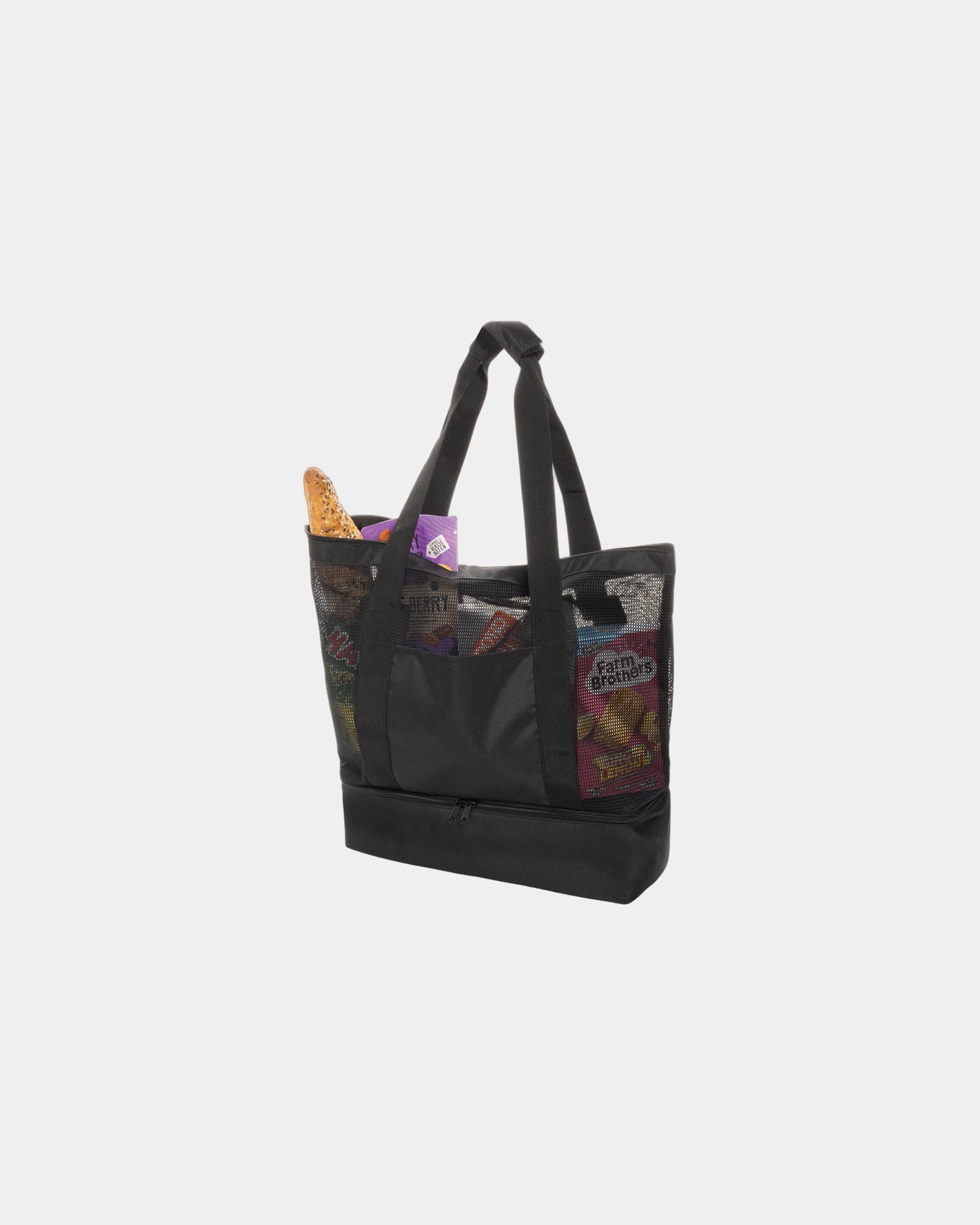 Shopper thermisch gerecycled RPET 20L om te personaliseren - Zwart