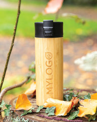 Mug bamboe roestvrij staal 450ml om te personaliseren - 9