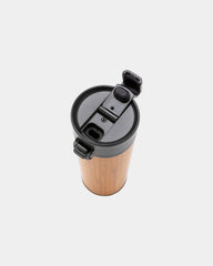 Mug bamboe roestvrij staal 450ml om te personaliseren - 7
