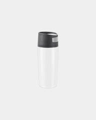Reismok rvs lekvrij 300ml drukknop om te personaliseren - Wit
