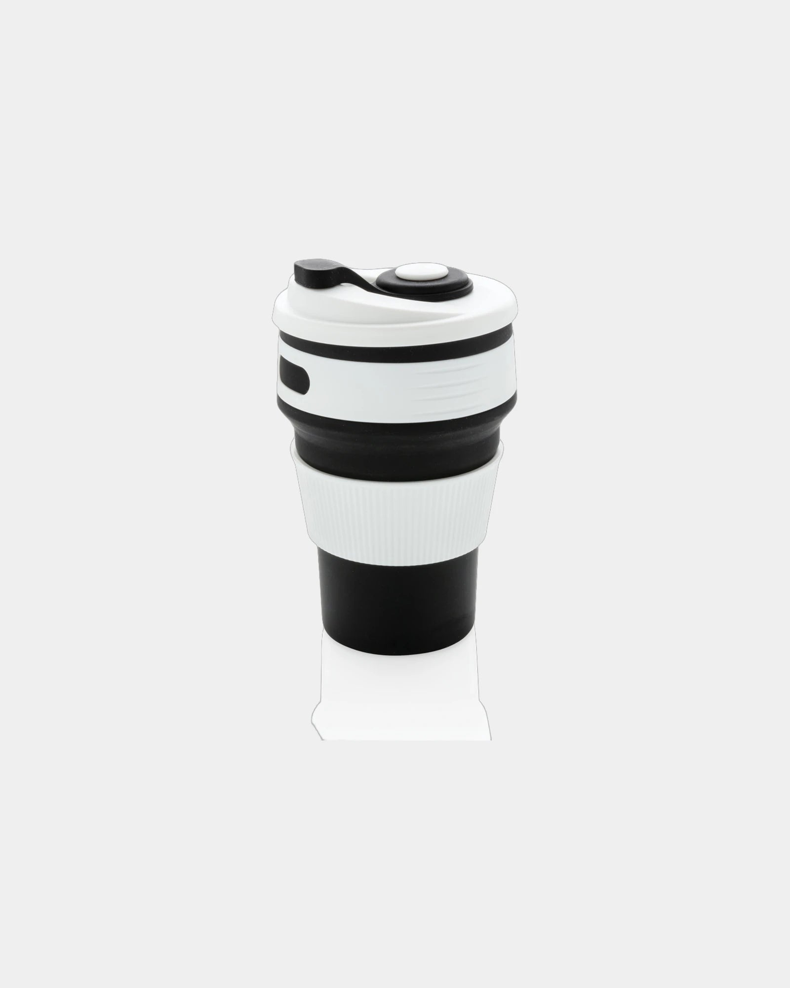 Opvouwbare mok silicone 350ml BPA-vrij om te personaliseren - Zwart