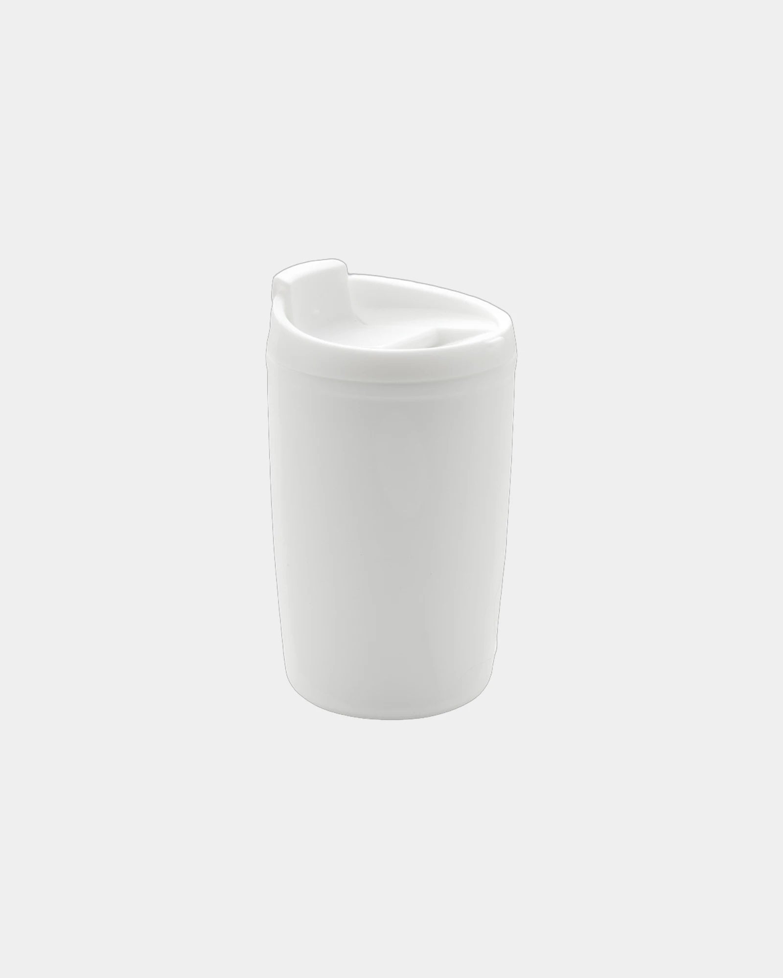 Mug gerecycled PP GRS met klepdeksel om te personaliseren - Wit